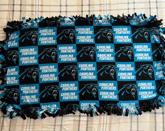 NFL Carolina Panthers Double-Thick Fleece Blanket/Throw - 52"x31"