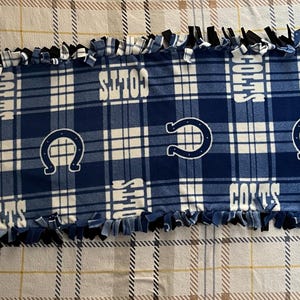 Indianapolis Colts Double-Thick Fleece Throw/Table Topper/Table Runner - 55"x20"