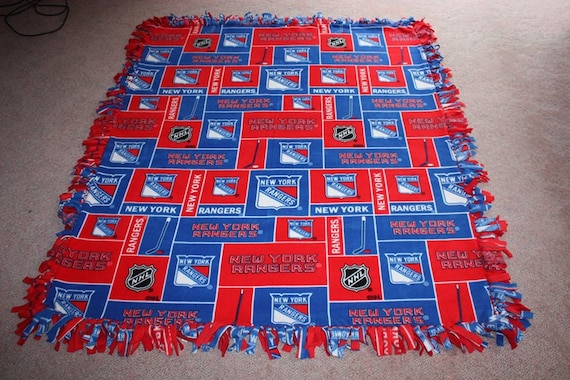 New York Rangers Double-thick Fleece Bedspread/blanket/throw - Etsy