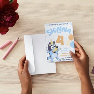 Bluey Invitation Template