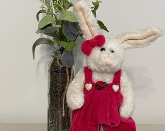 Boyd's Bears J.B. Bean Ashley Rabbit Hot Pink Romper, 1985-95