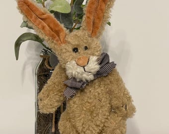 VTG 1990-1995 Boyd’s Bear Jointed Bunny with Bow.