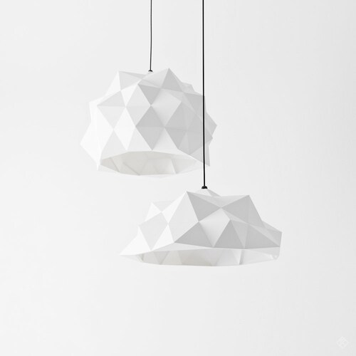 4 in 1 Paper Lamp Geometric Lampshade Printable PDF Etsy UK