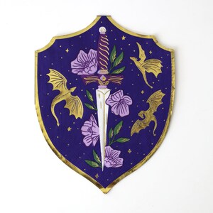 Romantasy Shield & Dagger Large Napkins, Jollity & Co