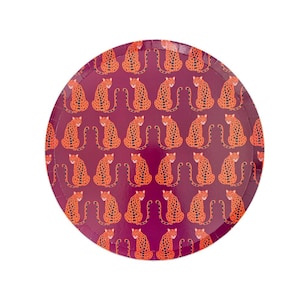 Jaguar Print Speiseteller - Packung mit 8