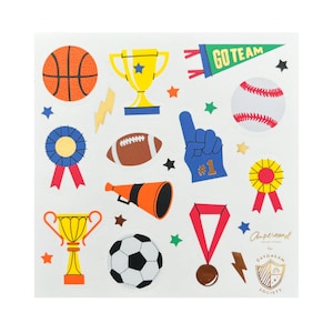 Sports Themed Sticker Set - Pack of 4