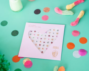 Nagelstickers met insectenprint: set van 100