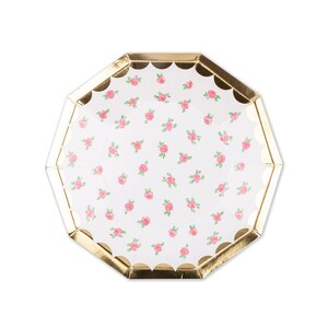 Lola Dutch Tea Rose Small Plates - Pack of 8