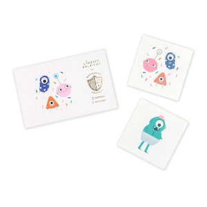 Little Monsters Temporary Tattoos - Pack of 2