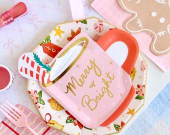 Baking Spirits Bright Merry & Bright Mug Small Plates - Pack of 8
