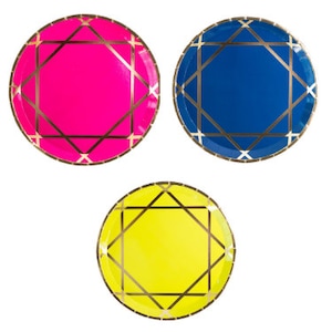 Enchanté Dinner Plates - Pack of 8, 2 of Each Style