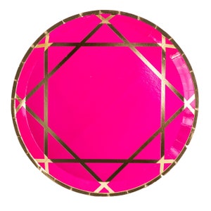 Pink Enchanté Collection Dinner Plates - Pack of 8