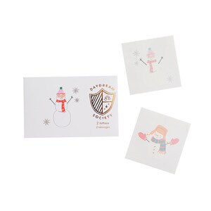 Snowman Temporary Tattoos - Pack of 2