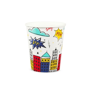 Superhero 9 oz Cups - Pack of 8
