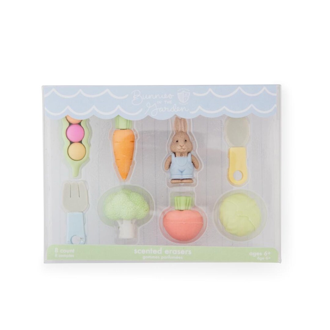 9 gomme da cancellare a forma di frutta, in plastica