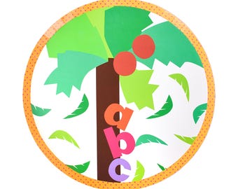 Chicka Chicka Boom Boom Party Plates – Kids Alphabet Theme, 8 Pack