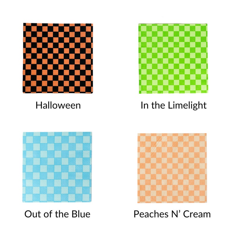 Jollity & Co Checkered Napkins - Thumbnail 5
