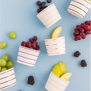 Frenchie Striped Baking Cups - 2 Color Options - Pack of 48