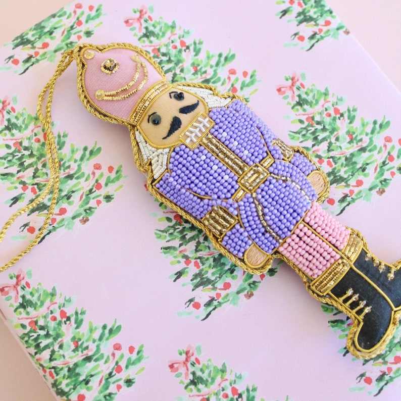 Jollity & Co Beaded Nutcracker Ornament - Thumbnail 2