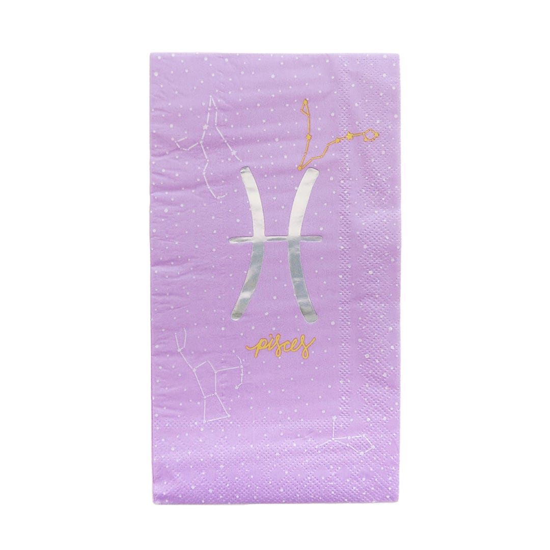 Zodiac Pisces Guest Napkins - Pack of 16 - Etsy