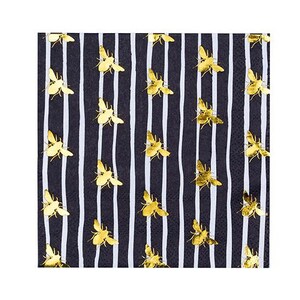 Bee Print Cocktail Napkins - Pack of 20
