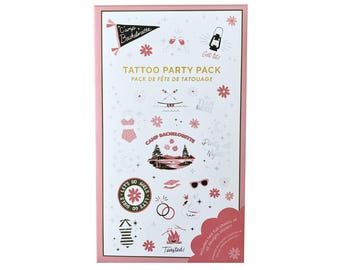 Camp Bachelorette Tattoo Party Pack - 2 Sheets