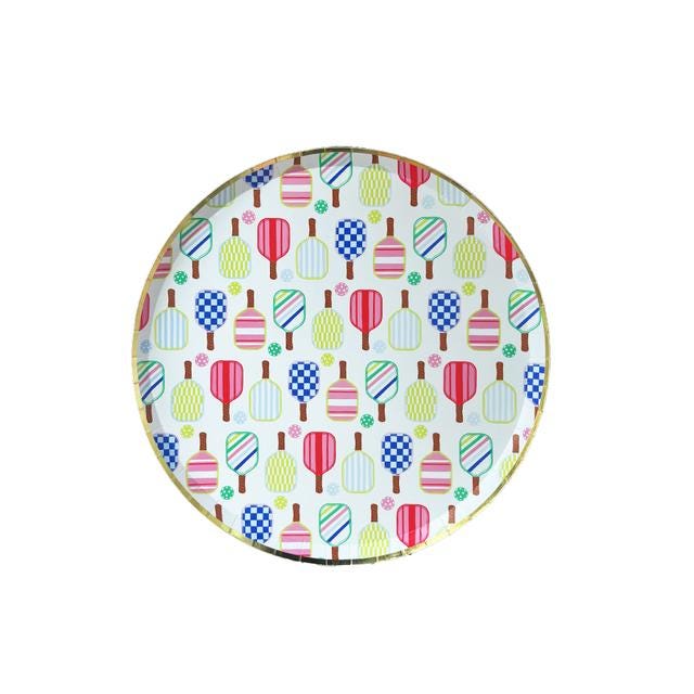 Pickleball Social Club Dessert Plates - Pack of 8