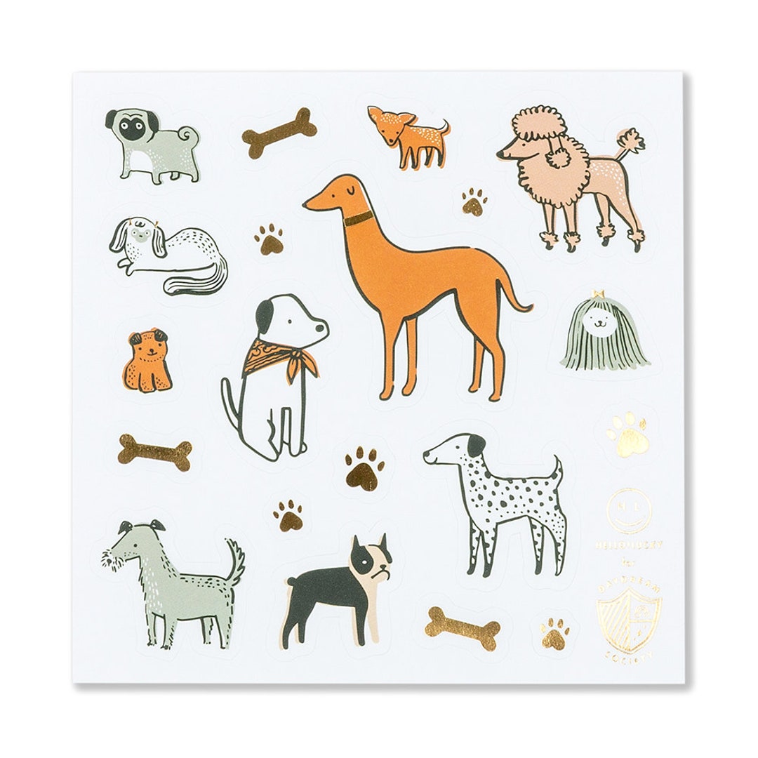 Puppy Dog Sticker Set - Pack of 4 - Etsy