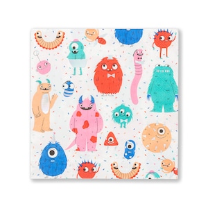 Guardanapos Grandes Little Monsters - Pacote com 16