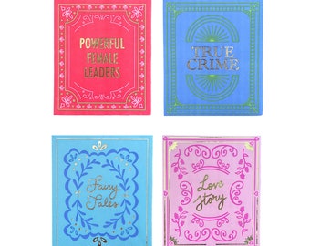 Servilletas de cóctel con diseño de portada de libro del club de lectura - Paquete de 16