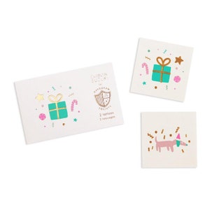 Merry + Bright Temporary Tattoos - Pack of 2