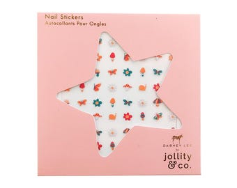 Alice in Wonderland Spring Motif Nail Stickers - Pack of 1, 100 Stickers