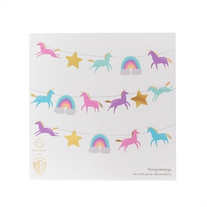 Magical Unicorn Garland - Pack of 16