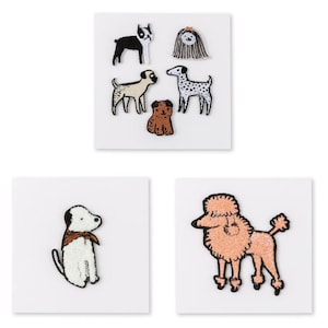 Puppy Dog Patches - 3 Style Options - Individual Patches or Patch Set
