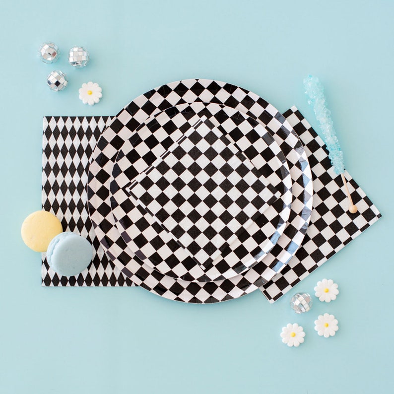 Jollity & Co Harlequin Check Guest Napkins