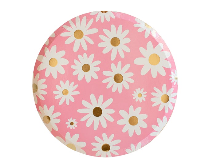 Wild Daisy Plates 8 Pack Etsy UK