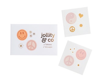 Peace & Love Temporary Tattoos