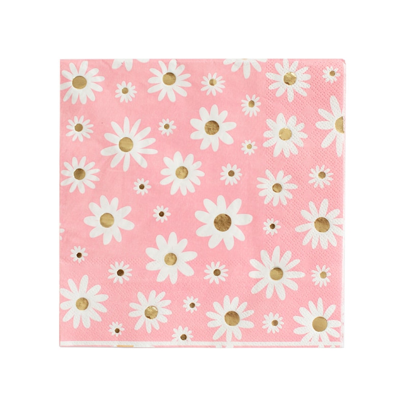 Peace & Love Daisy Large Napkins - Thumbnail 3