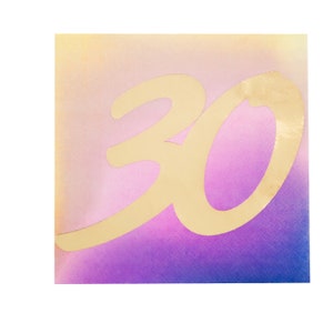 Dirty Thirty Ombre Cocktail Napkins - Pack of 20