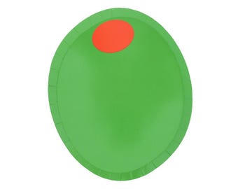 Talerzyki deserowe oliwkowe – opakowanie 8 szt.