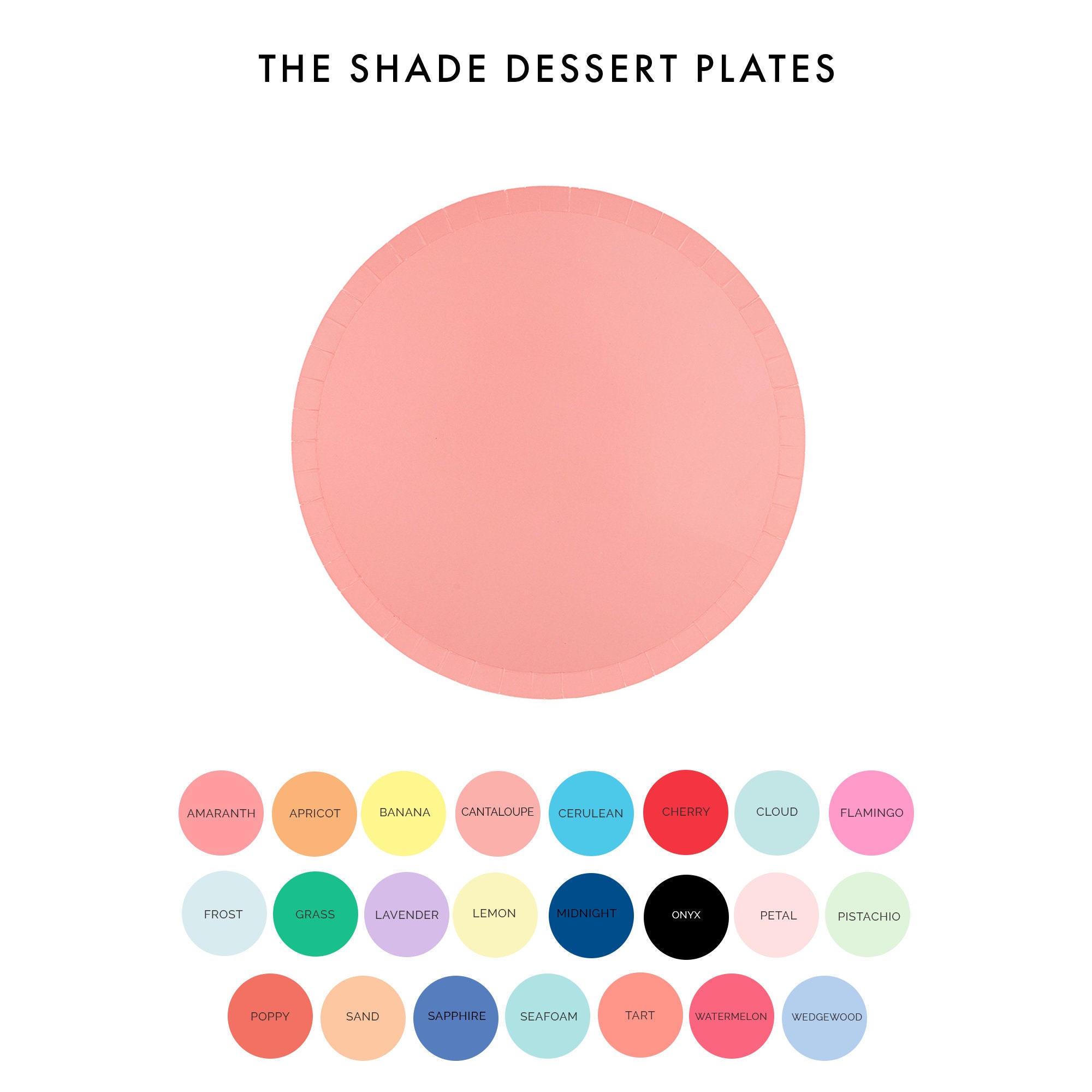 Onyx Shade Dessert Plates