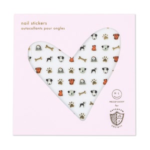 Puppy Dog Nail Stickers - Pack of 1, 100 Stickers