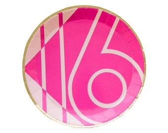 Sweet 16 Dessert Plates