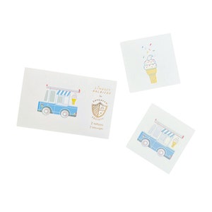 Ice Cream Cones Temporary Tattoos - 2 Pk