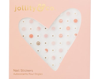 Peace & Love Nail Stickers - 1 Pk., 100 Stickers