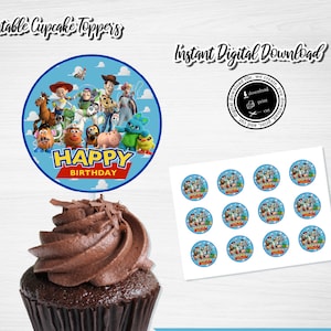 Toy Story Birthday Cupcake Toppers (Digital Download)