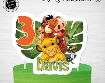 Printable LION KING Cake Topper, Lion King, Lion King Party, Party Sign ...