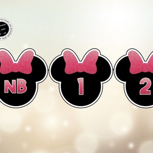 Glitter Mouse 1st Birthday Photo Banner (Digital Download)