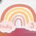 Printable RAINBOW Cake Topper, Rainbow Cake Topper, Rainbow Clouds Cake ...