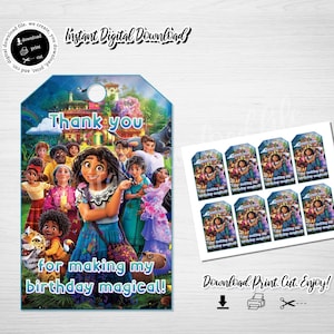 Printable Encanto Thank You Tags (Digital Download)